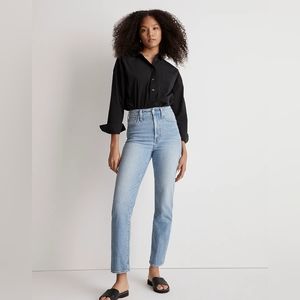 Madewell Women's Straight Leg Jeans - Light Blue